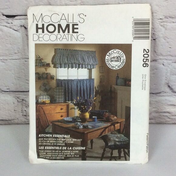 Vintage McCalls Home Essentials Sewing Patterns #2056 & #2018 Kitchen Decor - Picture 2 of 9